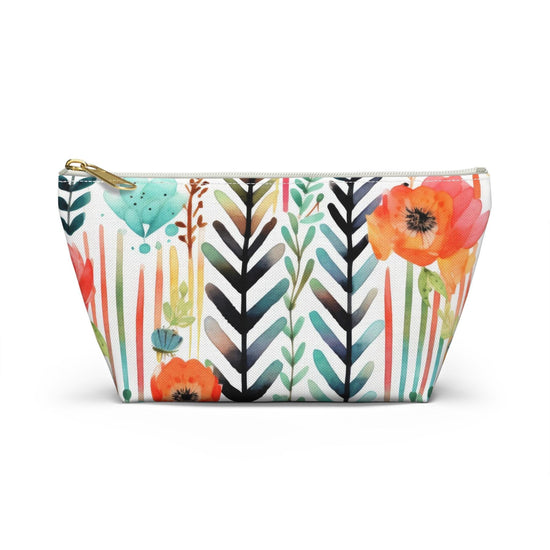 Floral Accessory Pouch - Nature-Inspired Makeup Bag, Travel Organizer, Gift for Her, Summer Vibes, Floral Print, Boho Style The Aurora Touch
