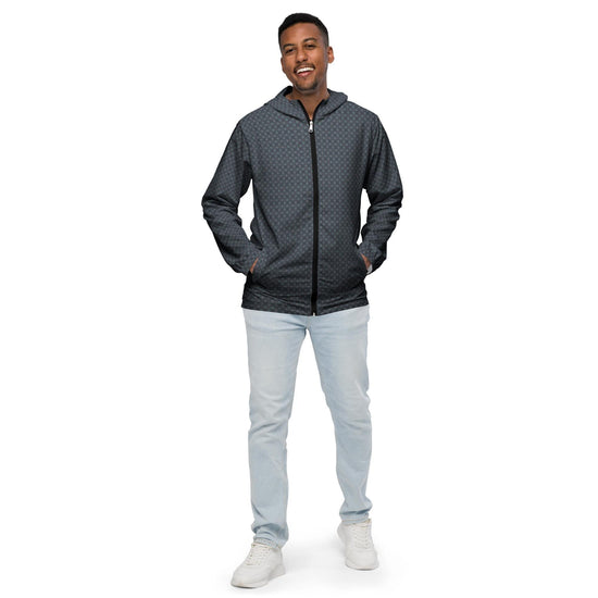 Men’s Geometric Windbreaker Jacket – Casual & Stylish Lightweight Jacket for All Seasons