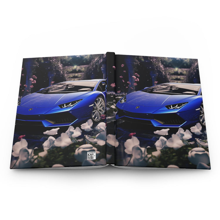 Blue Lamborghini Print Design Vibrant Floral Print Journal The Aurora Touch