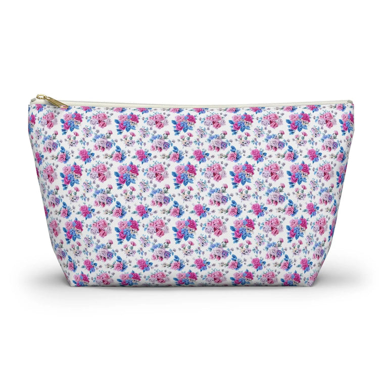 Floral Accessory Pouch, Makeup Bag, Cosmetic Bag, Travel Organizer, Gift for Her, Flower Print Pouch