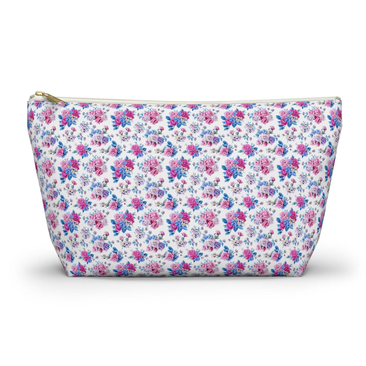 Floral Accessory Pouch, Makeup Bag, Cosmetic Bag, Travel Organizer, Gift for Her, Flower Print Pouch