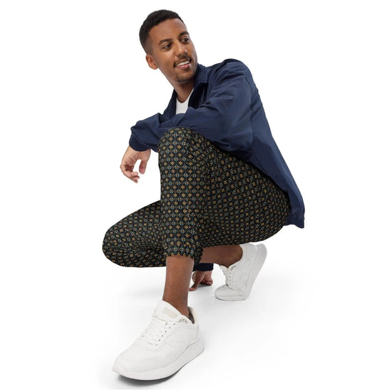 Stylish All-Over Print Men’s Track Pants | Trendy Activewear | Comfortable and Breathable | Custom Pattern Joggers | Streetwear Essential The Aurora Touch