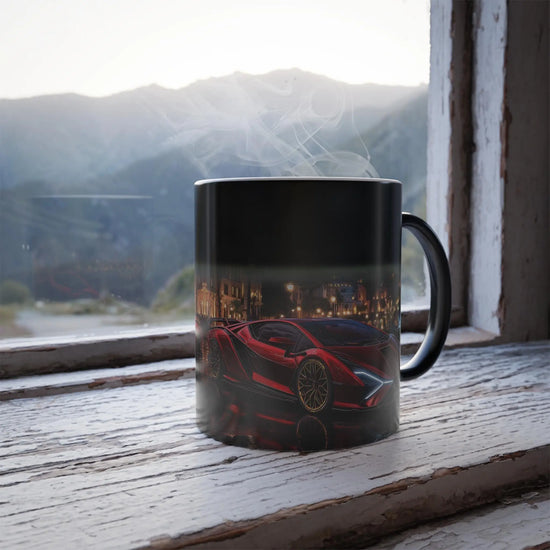 Color Morphing Mug: Perfect Gift for Car Enthusiasts, Unique Coffee Mug, Stylish Kitchen Decor, Birthday Gift, Personalized Drinkware The Aurora Touch
