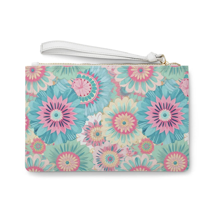 Floral Clutch Bag, Spring Accessory, Summer Tote, Unique Gift, Travel Organizer, Stylish Wristlet, Festival Essentials The Aurora Touch