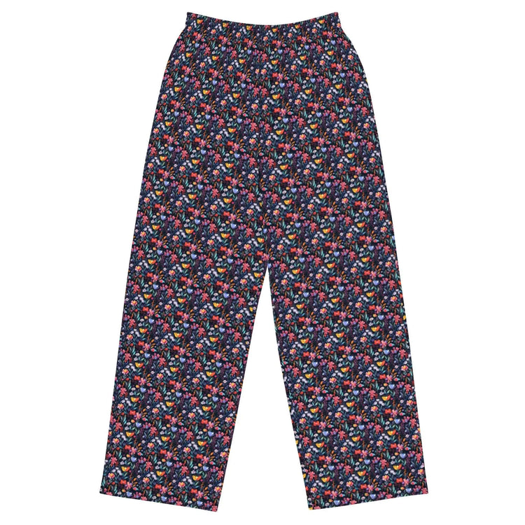 Vibrant Women’s All-Over Print Wide-Leg Pants - Colorful, Comfortable, and Chic The Aurora Touch
