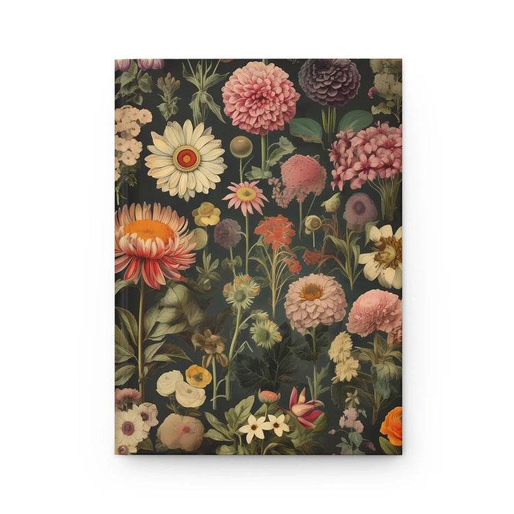 Floral Hardcover Journal, Botanical Notebook, Nature Inspired Diary, Gift for Writers, Eco-friendly Stationery, Art Lovers The Aurora Touch