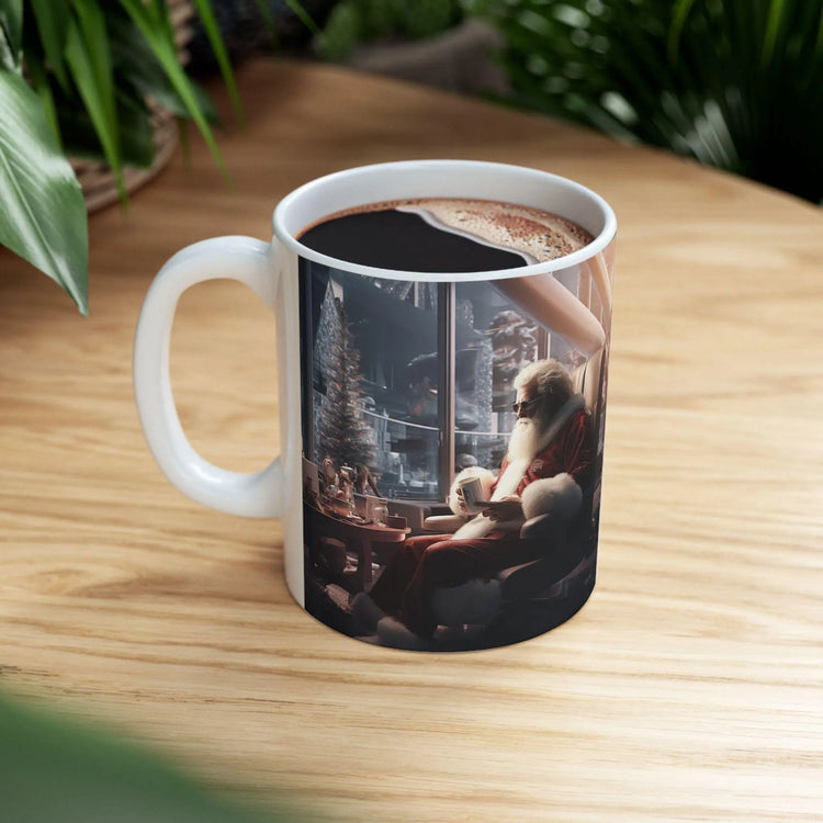 Realistic Santa Ceramic Mug 11oz, Perfect Christmas Gift, Holiday Coffee Mug, Festive Kitchen Decor, Unique Santa Mug, Gift for Family The Aurora Touch
