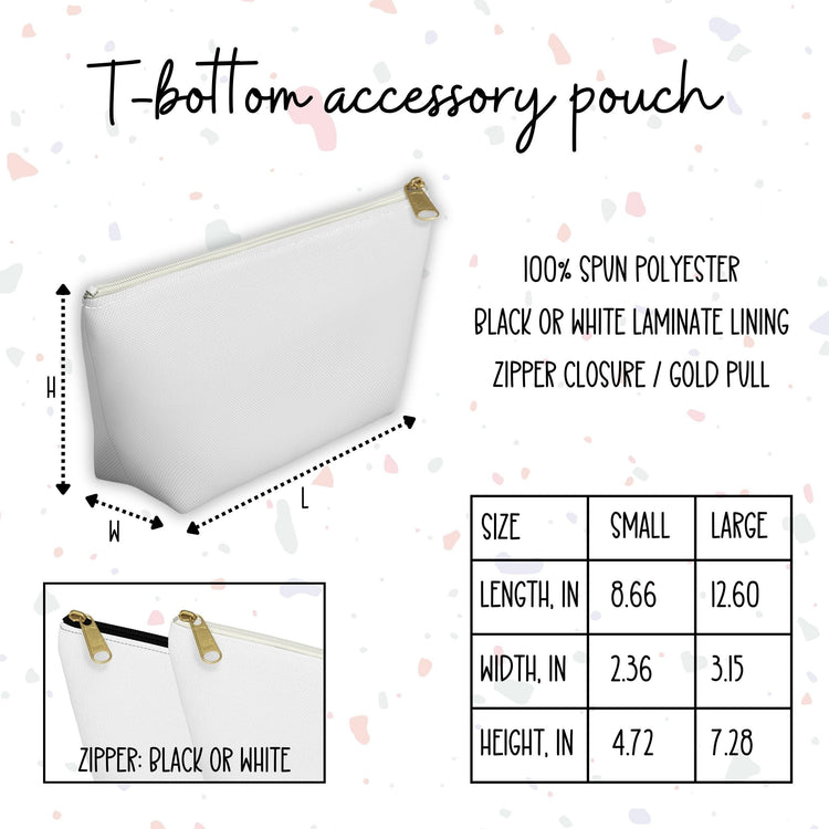 Floral Accessory Pouch, Stylish Makeup Bag, Travel Organizer, Gift for Her, Spring Floral Design, Cute Toiletry Bag