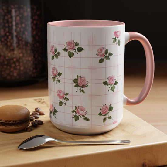 Charming Floral Accent Coffee Mug - Perfect for Tea Lovers, Gift Ideas, Mothers Day, Unique Home Decor, Floral Kitchenware