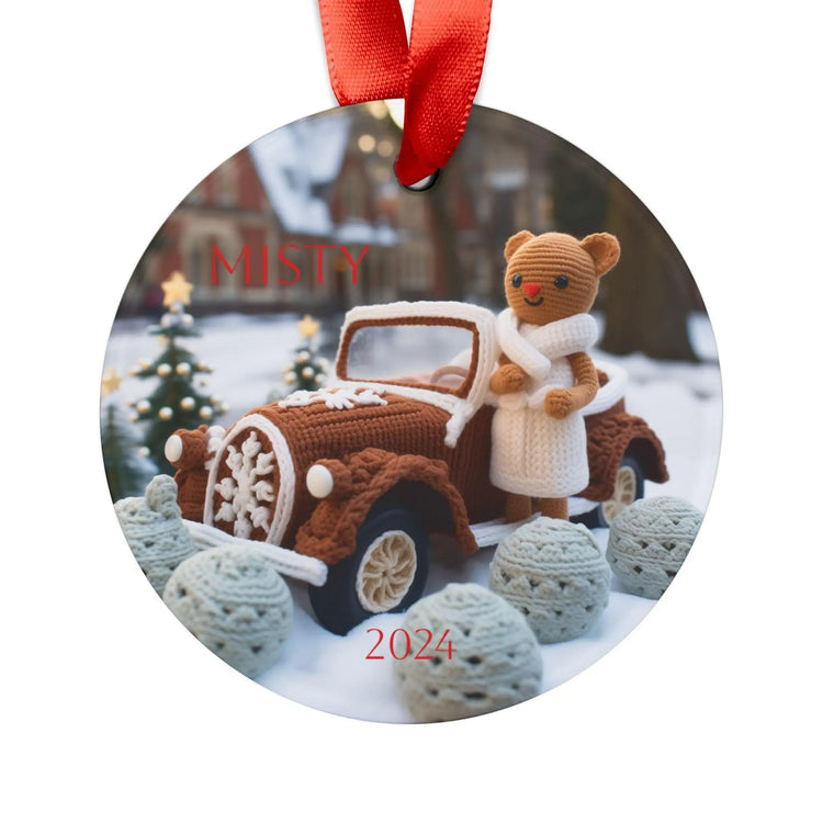 Personalized Acrylic Ornament, Holiday Decor, Christmas Gift, Keepsake, Customizable Ornament for Tree, Gift for Family The Aurora Touch