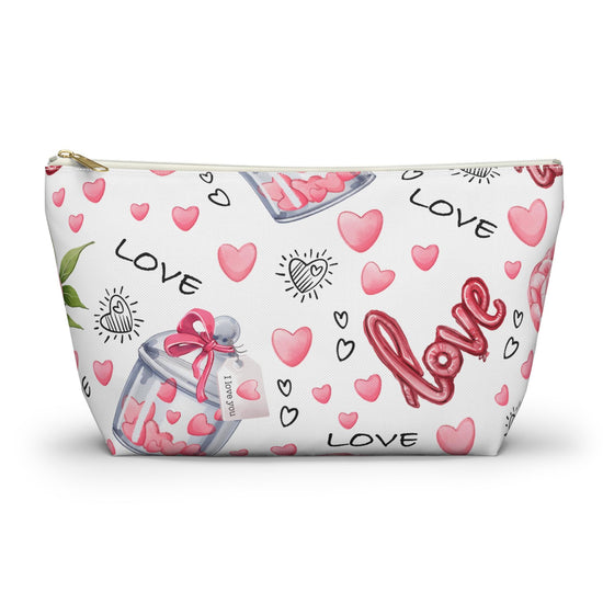 Love-Themed Accessory Pouch, Perfect Gift for Valentine&