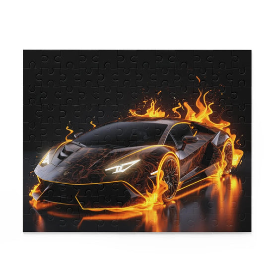 Flame-Infused Sports Car Puzzle | Perfect Gift for Car Lovers, 120-Piece, 252-Piece, 500-Piece, Family Fun, Racing Enthusiasts The Aurora Touch