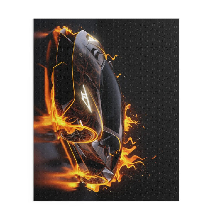 Flame-Infused Sports Car Puzzle | Perfect Gift for Car Lovers, 120-Piece, 252-Piece, 500-Piece, Family Fun, Racing Enthusiasts The Aurora Touch