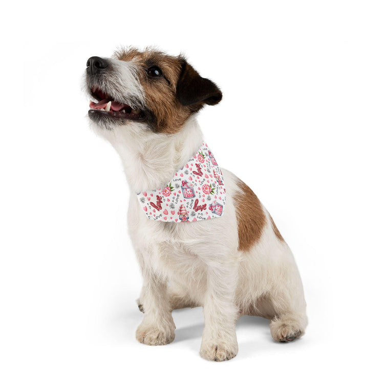 Colorful Pet Bandana Collar, Cute dog accessory for love, Valentine&