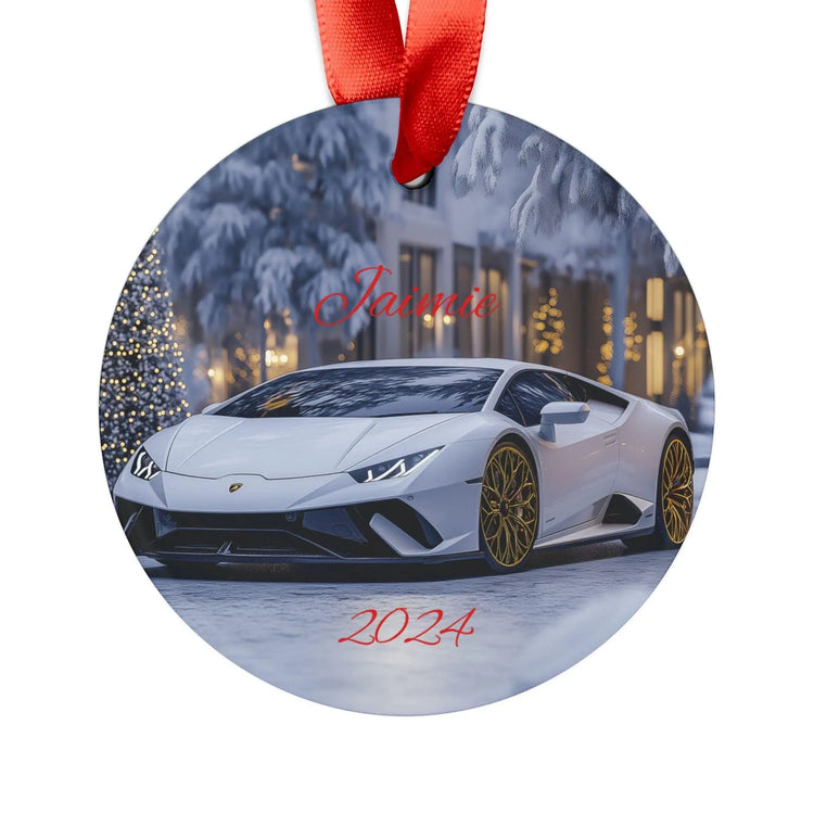 Personalized Car Lover Acrylic Ornament with Ribbon, Holiday Decor, Custom Name Gift, Unique Car Decoration, Christmas Keepsake, 2024 Decor The Aurora Touch