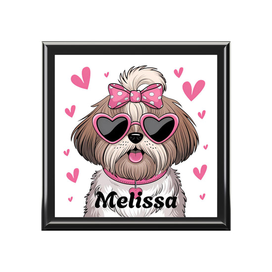 Personalized Dog Lover Jewelry Box, Cute Pet Gift, Home Decor, Unique Storage, Perfect for Birthdays, Pet Lovers