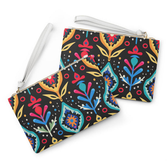Vibrant Floral Clutch Bag - Boho Chic Accessory for Parties, Travel, Festivals, Everyday Use, Gift for Her