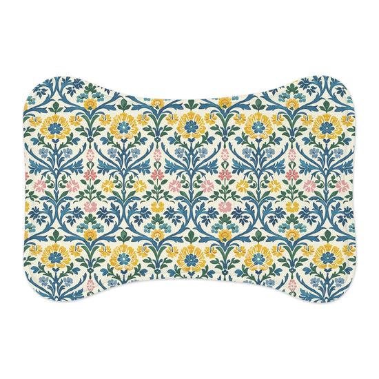 Floral Pet Feeding Mats - Cute Dog Mat, Cat Feeding Tray, Waterproof Dish Mat, Gift for Pet Lovers, Home Decor