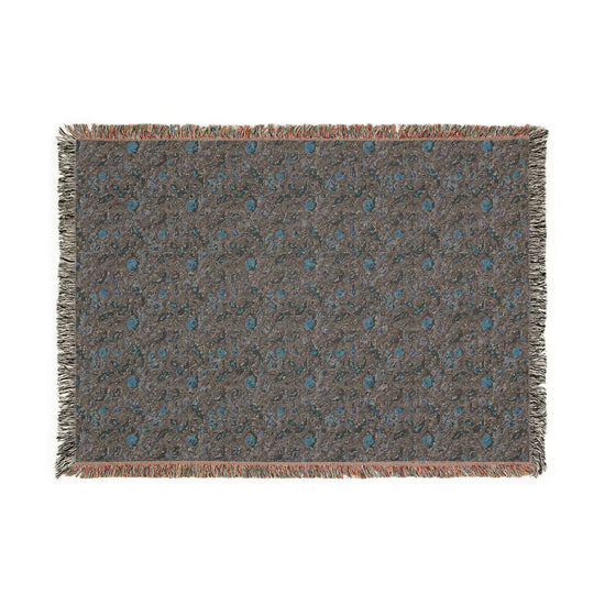 Cozy Floral Woven Blanket, Soft Throw for Home Decor, Ideal Gift for Birthdays, Housewarming, and Cozy Nights, Draping Accent, Stylish