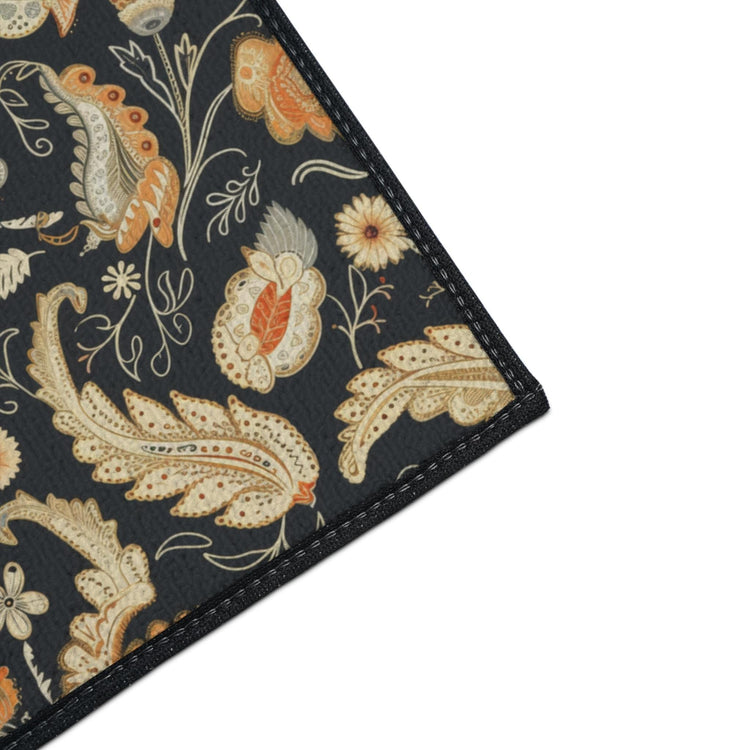 Stylish Heavy Duty Floor Mat with Floral Design - Perfect for Entryway, Kitchen, or Office, Non-Slip, Decorative, Durable