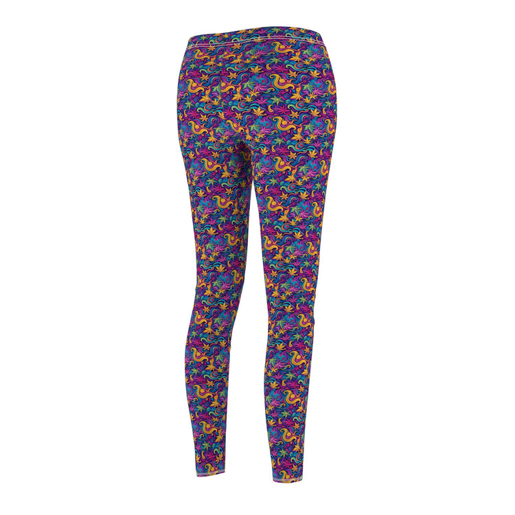 Vibrant Patterned Casual Leggings for Women, Fashion Leggings, Comfortable Wear, Activewear, Yoga Pants, Colorful Outfit