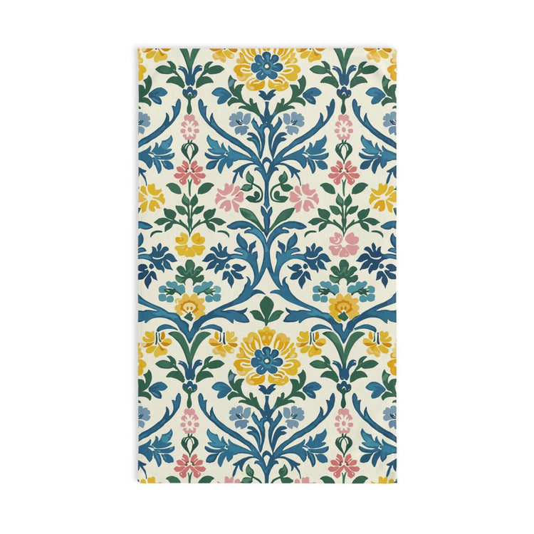 Floral Hand Towel, Vintage Kitchen Towel, Bathroom Decor, Cottagecore Home Design, Gift for Garden Lovers, Spring Decor