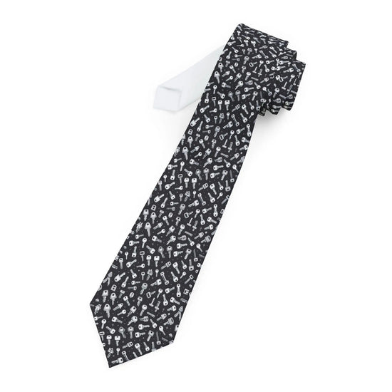 Key Design Necktie, Unique Tie for Men, Gift for Him, Fashion Accessory, Wedding Tie, Office Wear, Statement Necktie