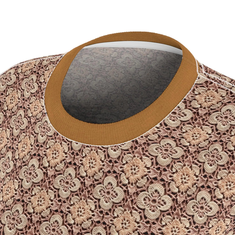 Boho Floral Cut & Sew Tee - Vintage Style T-Shirt for Women, Casual Wear, Spring Fashion, Gift for Her, Everyday Comfort