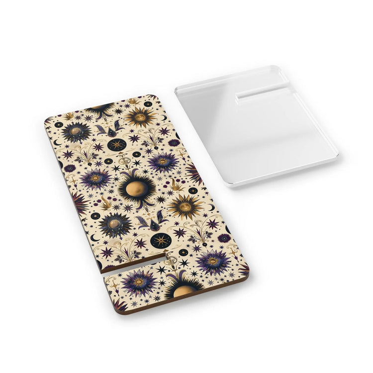 Elegant Smartphone Display Stand, Floral Phone Holder, Cute Desk Organizer, Gift for Her, Office Decor, Aesthetic Tech Stand