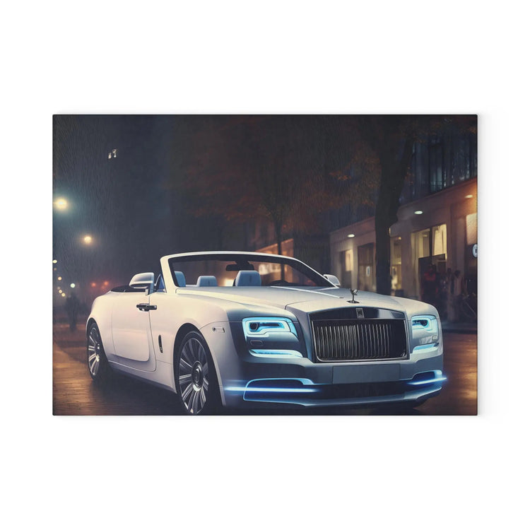 Luxury Car Glass Cutting Board - Unique Kitchen Decor, Culinary Gift, Car Enthusiast Kitchenware, Modern Home Accessories, Stylish Cooking