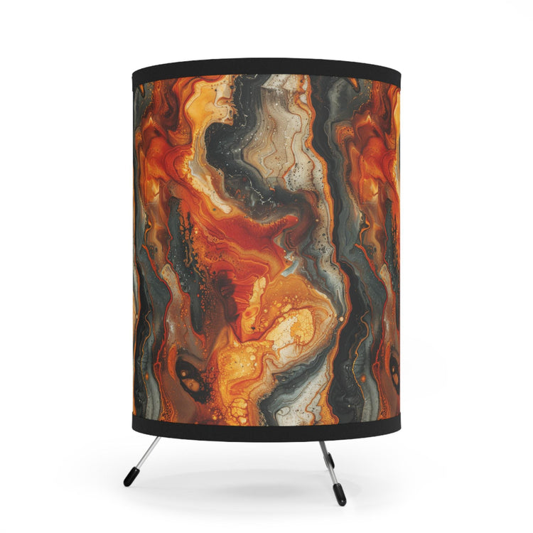Marbled Tripod Lamp - Stunning Home Décor, Modern Lighting, Ambient Light, Ideal for Living Room, Bedroom, Unique Gift