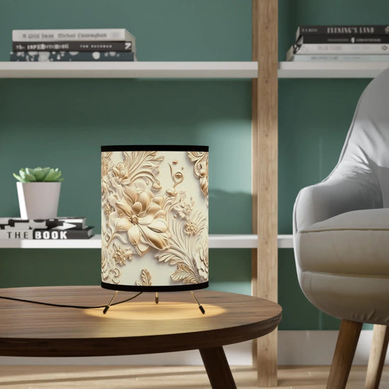 Tripod Lamp with High-Res Printed Shade, US\CA plug