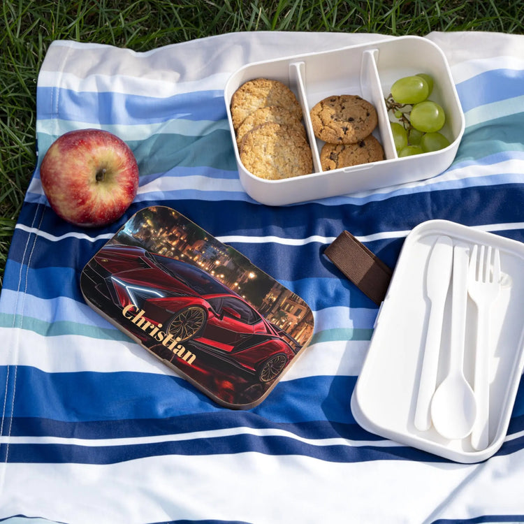 Personalized Bento Lunch Box for Boys, Custom Kids Lunch Container, Car Design Lunch Box, Perfect for School, Back to School Gift,