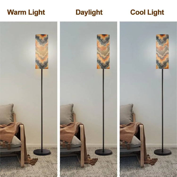 Floor Lamp Modern Standing Lamp (Made in USA), Designer Fashion Bedroom Living Hallway Light, Home Decor