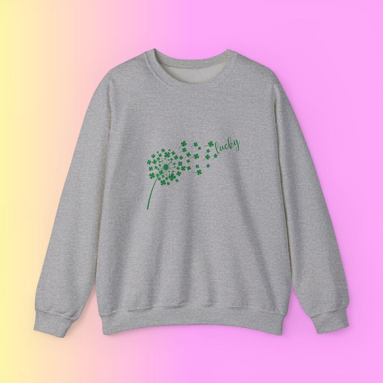 Lucky Clover Sweatshirt - Cozy Unisex Crewneck for St. Patrick&