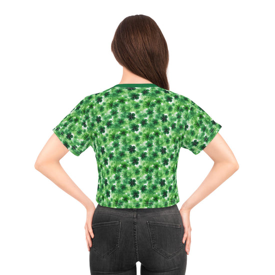 Lucky Clover Crop Tee - St. Patrick&