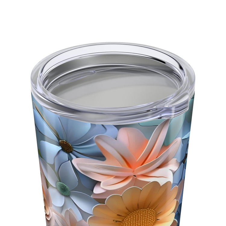 Floral Tumbler 20oz | Stylish Insulated Drinkware with Flower Design, Perfect for Gifts, Summer Picnics, Home & Office