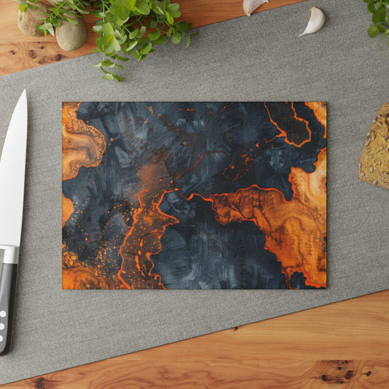 Elegant Marble Glass Cutting Board, Kitchen Decor, Gift for Cooks, Housewarming, Unique Kitchen Accessory, Modern Home