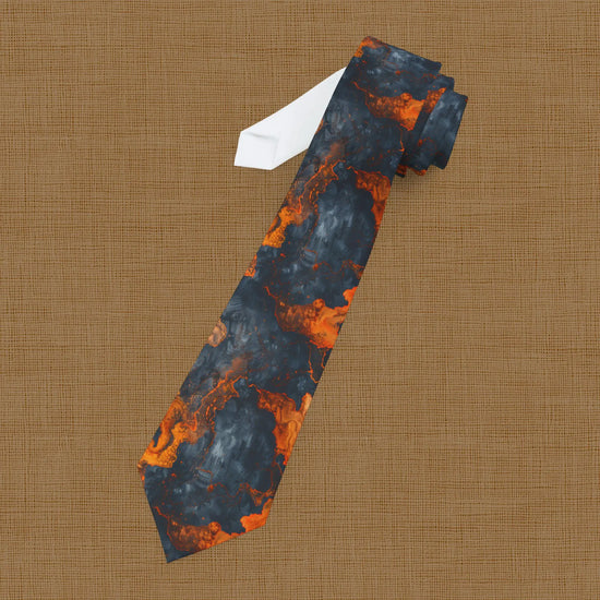 Abstract Lava Necktie | Intricate Pattern Tie | Formal Accessory for Men | Gift for Dads, Graduates, Weddings | Unique Neckwear