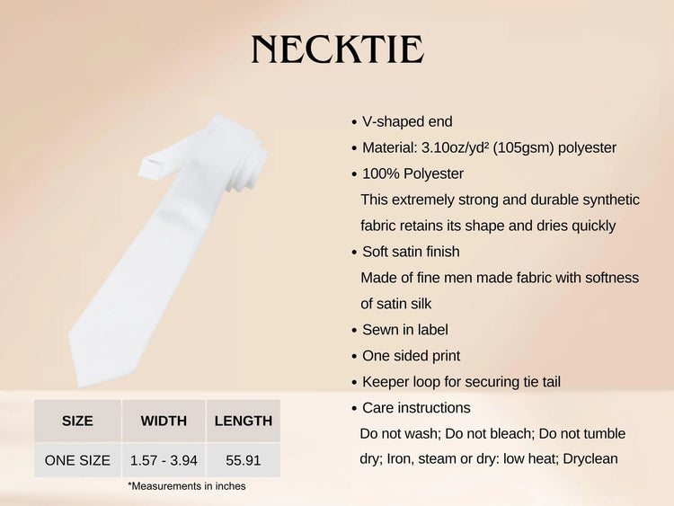 Floral Pattern Necktie - Stylish Accessory for Men, Perfect Gift for Weddings, Father&