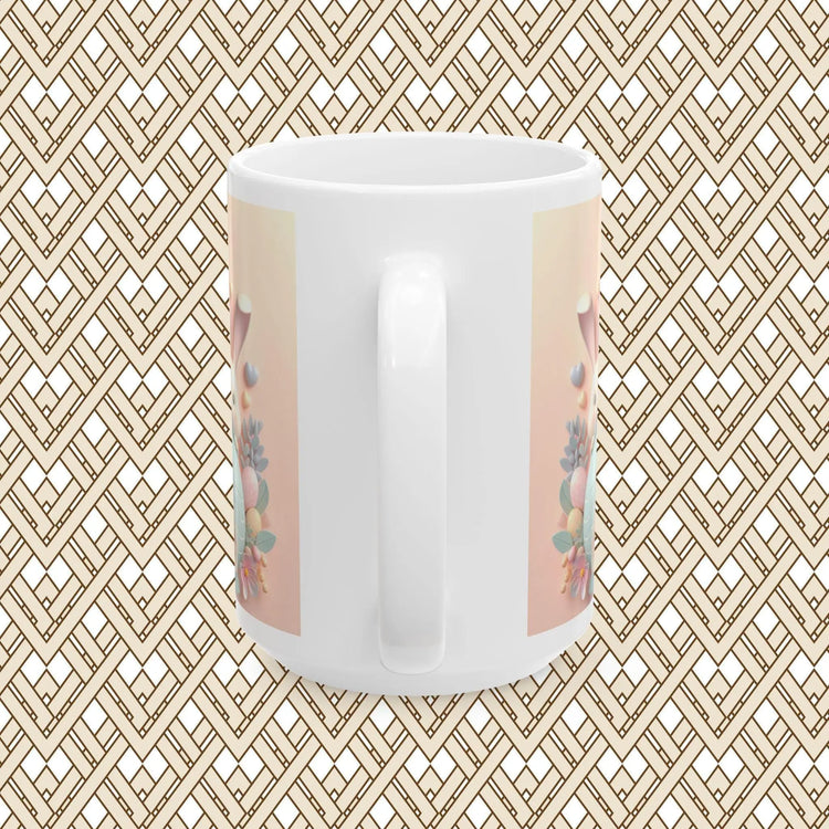 Cute Bunny Easter Ceramic Mug, Perfect for Spring Gifting, Coffee Lovers, Tea Enthusiasts, Festive Decor, 11oz, 15oz