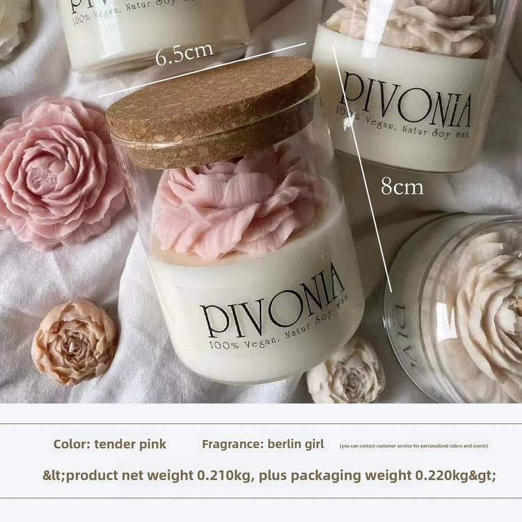 Unique Hand Made Soy Scented Decorative Candle Cup - The Aurora Touch