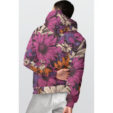 Purple Floral All-Over Print Men&