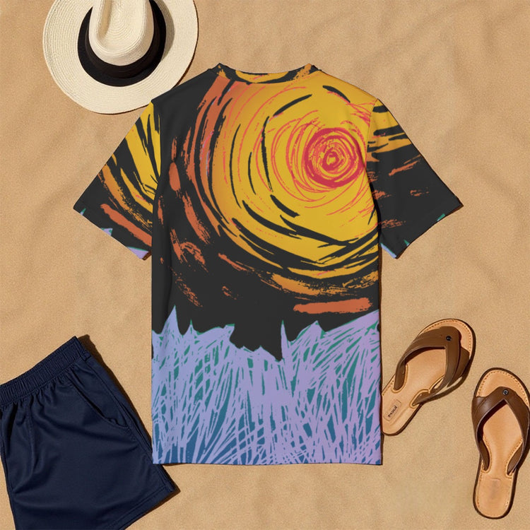 Bold Vibrant Artistic All-Over Print Men&