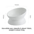 Slanted-mouthed high-legged pet food bowl - The Aurora Touch