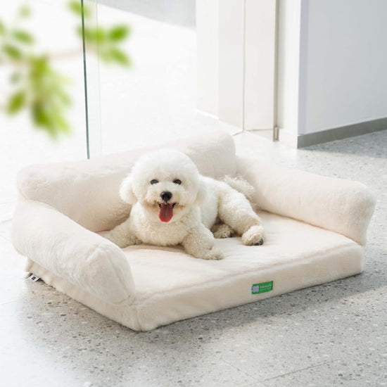 Orthopedic Dog Bed For Small Or Medium Dogs - 34.6 Inches Foam Sofa With Removable Washable Cover & Non-Slip Bottom