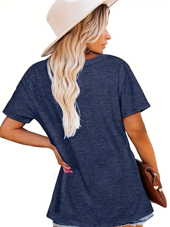 Plus Size Designer Flower Printed T-Shirt