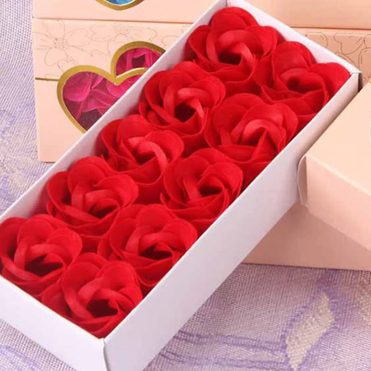 Double Heart Rose Soap Flower- Special Gift - The Aurora Touch