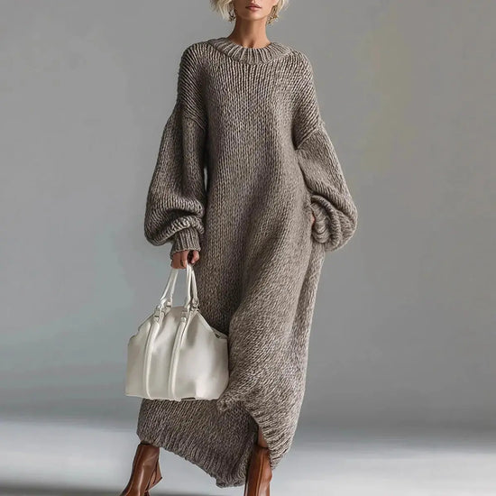 Women's Chic Elegant Fashion Knit Dress Teemdrop