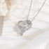 Heart-shaped rose necklace - The Aurora Touch